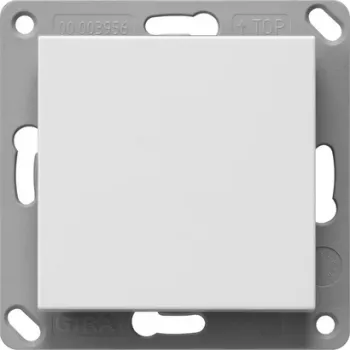 Bouton mural radio Gira, sans pile, 1 voie, blanc pur mat 242127