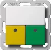 GIRA 291503 Ensemble d'appel d'urgence pour bureau de service System 55 blanc pur