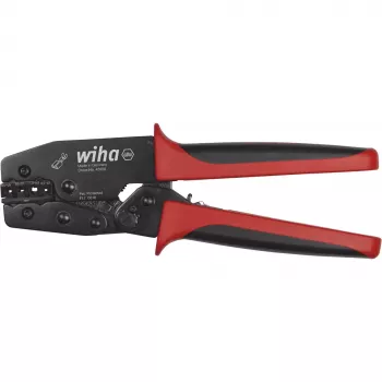 Pince à sertir Wiha 45958 pour connecteurs plats et embouts plats non isolés, 0,5-6 mm² (20-10 AWG)