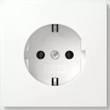 Prise Schuko Gira 418866 TX_44 IP20, blanc pur
