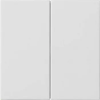 Gira 537027 Cache de bouton bascule 2 postes blanc pur