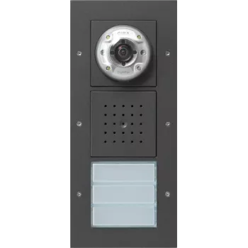 Gira Video Door Station Surface-Mounted 3-Way Anthracite 127067