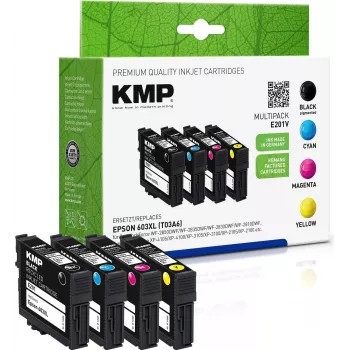 KMP MULTIPACK E201V - 4-Pack - Black, Yellow, Cyan, Magenta - Compatible - Ink Cartridge (Alternative to: Epson 603XL) (1650,4005)