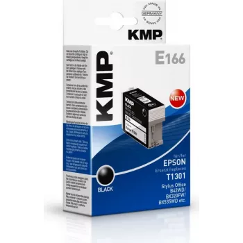 KMP E166 Black Compatible Ink Cartridge for Epson Stylus Office & WorkForce (25 ml, High Yield, Replaces T1301) 1618.4001
