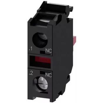 Module de contact Siemens SIRIUS ACT 3SU1400-1AA10-1MA0, 1 NO + 1 NC, borne à vis, 500 V AC/DC