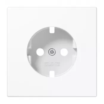 Plaque centrale JUNG LS1520PLWW pour prise SCHUKO, blanc alpin