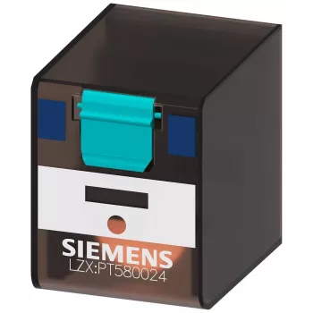 Relais enfichable Siemens SIRIUS LZX PT580024, 5 inverseurs, bobine 24 V DC, 6 A