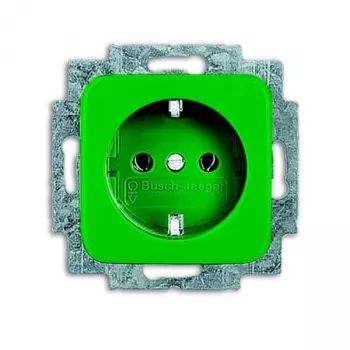 Module de prise SCHUKO Busch-Jaeger vert RAL 6032 20 EUCKS-13-212-101 2CKA002013A5468