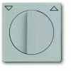 Plaque de recouvrement Busch-Jaeger BJ 1740-83 pour interrupteur/poussoir de store avec bouton rotatif, future linear, aluminium 2CKA001710A3661