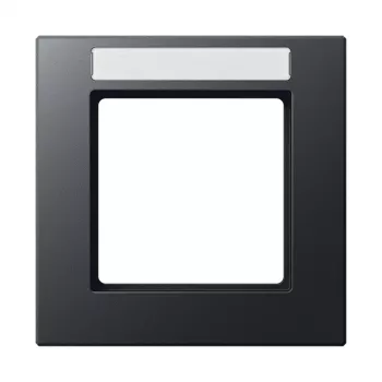 Cadre 1 poste JUNG A Creation avec champ d'étiquetage, anthracite mat (AC581BFNAANM)