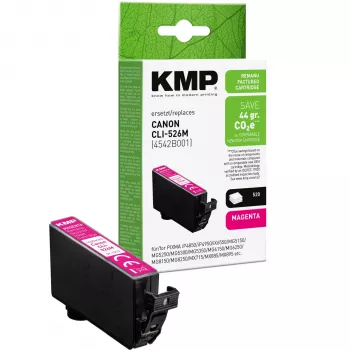 KMP magenta Druckerpatrone kompatibel zu Canon CLI-526 M (1513,4006)