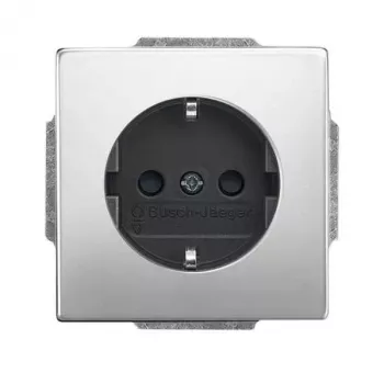 Mécanisme de prise SCHUKO Busch-Jaeger 2300 EUCB-866, acier inoxydable (2CKA002013A5452)