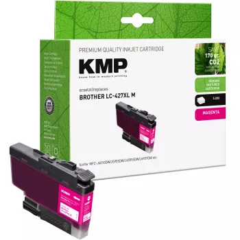 KMP Compatible Ink Cartridge Brother LC427XLM Magenta High Yield 1551,4006
