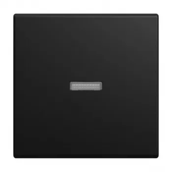 Busch-Jaeger Busch-balance Touche avec petit capuchon transparent, noir mat 2CKA001731A4035