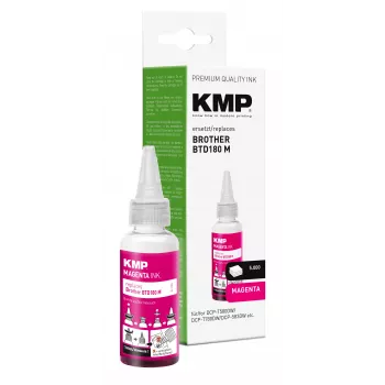 KMP Refill Ink for Brother BTD180M, Magenta, 50 ml 1555,0006