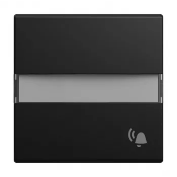 Bascule Busch-Jaeger BJ 2506 N/KI-915 avec champ d'inscription et symbole cloche, noir mat 2CKA001731A4041
