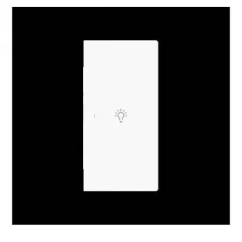 Busch-Jaeger future linear Touche double avec symbole lumière, droite, blanc studio mat 2CKA006220A0953