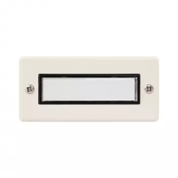 Plaque aveugle Grothe ETA 631 WS pour interphones de porte série ETA 600, blanche 55631