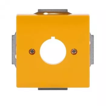 Plaque centrale Busch-Jaeger future® linear, cache, jaune, 1 poste, pour mécanismes à bascule, 2CKA001724A4382