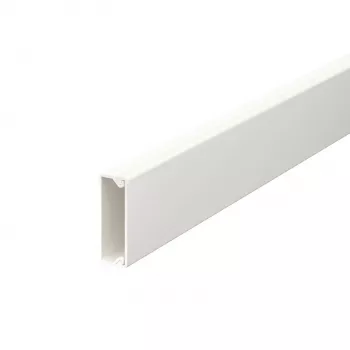 OBO Bettermann 6150780 goulotte 2000 x 30 x 10 mm, blanc pur, 1 pièce