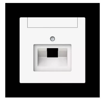 Plaque centrale Busch-Jaeger future linear, 1 poste, UAE avec champ d'étiquetage, blanc studio mat, 2CKA001710A4220