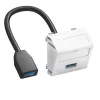 Support multimédia OBO Bettermann MTS-U3A F RW1 45x45 mm, blanc pur (6104934)