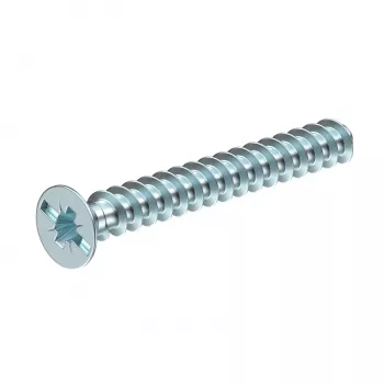 Vis d'appareil OBO Bettermann 2003271 M4 x 10 mm Pozidriv PZ1 tête plate acier galvanisé 50 pièces