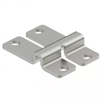 Fixation murale et au sol OBO BETTERMANN WB pour chemins de câbles à maille, montage par rivetage/vis, 47x32x9 mm, acier électro-galvanisé (6017164)