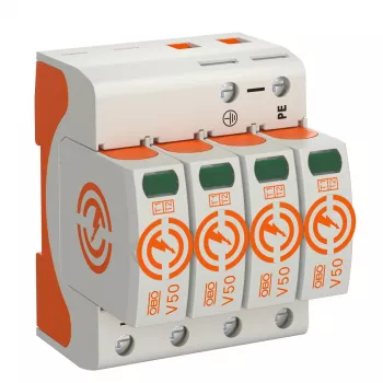 Parafoudre OBO BETTERMANN CombiController V50 V50-4-280 4 pôles 280 V type 1+2 (5093513)