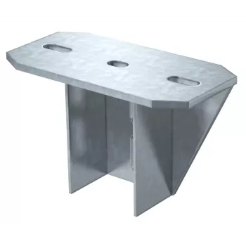 Plaque de tête OBO Bettermann KU 7 NOX FT pour support en U (6349056)