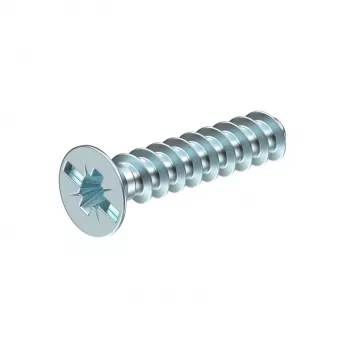 OBO Bettermann 2003268 vis d'appareil M4 x 10 mm, tête bombée, fente, acier, zingué, 50 pièces