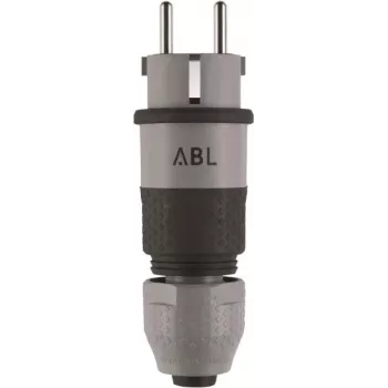 ABL 100000070 Professional 1530 prise SCHUKO et fiche française/belge, Elamid 2K, IP54, gris/noir