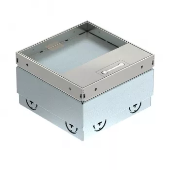 Boîte de sol OBO Bettermann UDHOME2 140x140x110 acier inoxydable/noir 7368353
