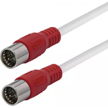 Câble de connexion SAT Maxtrack fiche F vers fiche F 3 m blanc (FQMS3,0L)