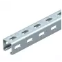 Rail profilé en C OBO Bettermann MS4141PP03 avec perforations latérales, 41x41 mm, 3000 mm, acier pré-galvanisé 1122500