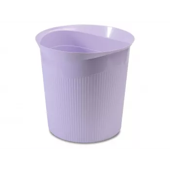 Corbeille à déchets ronde HAN Re-LOOP 13 L, violet pastel, plastique recyclé 100 % PIR 18148-887
