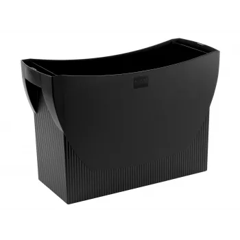 Boîte à dossiers suspendus HAN SWING KARMA, plastique, noire, 100 % recyclée, pour 20 dossiers A4 19008-13
