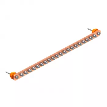 Barre de liaison équipotentielle OBO BETTERMANN 20 connexions 5015849
