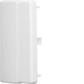 Embout réglable Hager LFE ASA résistant aux intempéries et stable aux UV pour goulotte 60x110 mm, blanc trafic LFE6011069016