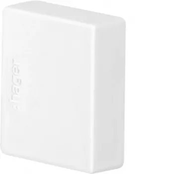 Pièce d'extrémité Hager LF2002069016, blanc trafic, pour goulotte 60x20 mm