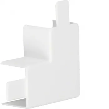 Connecteur d'angle plat HAGER hfr PVC LF3003059016 pour LF 30x30 mm blanc trafic