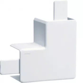 Angle plat sans halogène Hager TEH LFF2003559016 pour LF/LFF 20x33 mm, blanc
