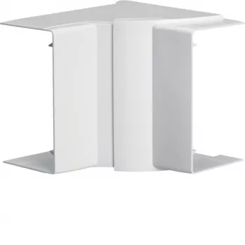 Angle intérieur réglable HAGER LFF6011049016 pour goulotte LF/LFF/LFH 60x110, PVC, blanc