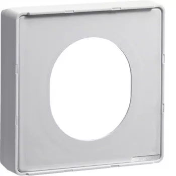 Plaque de recouvrement pour prise CEE, système DA200, blanc pur HAGER G33759016
