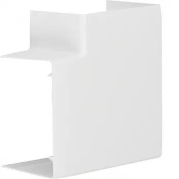 Angle plat 90° pour goulotte 90x60 mm, blanc RAL 9010 Hager LFF6009059016