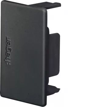 Pièce d'extrémité pour goulotte LF 30x45 mm, noir graphite Hager LF3004569011