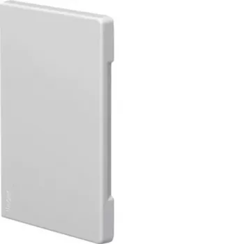 Pièce d'extrémité avec couvercle de coupe blanc signalisation pour goulotte 130x60 mm Hager BR8513069016