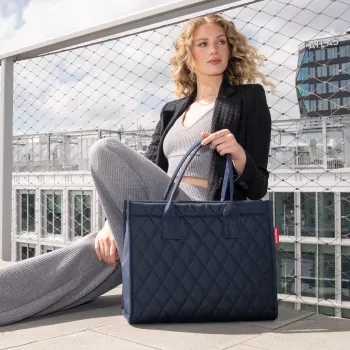Sac shopper Reisenthel Daily Rhombus Midnight Gold DN4110