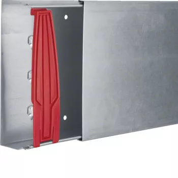 Canal de base en acier pour goulotte de câbles Hager LFS602000VERZ 60x200 mm, 2 m, galvanisé à chaud