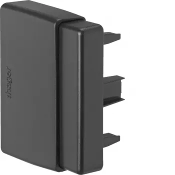 Pièce d'extrémité Hager LFF6006069011 pour goulotte LF 30/40/60x60 mm, graphite
